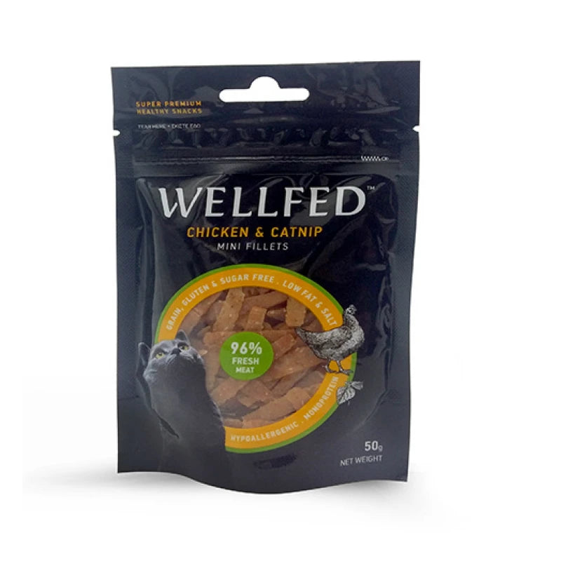 Φιλετάκια της Pet Interest Wellfed Κοτόπουλο και Catnip 50gr
