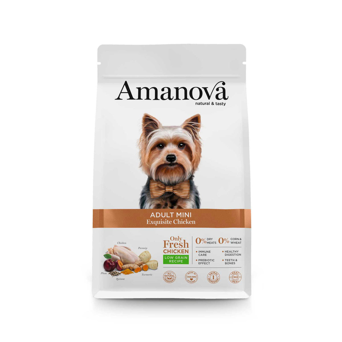 Ξηρά Τροφή Σκύλου Amanova Adult Mini Exquisite Chicken 7kg με Κοτόπουλο