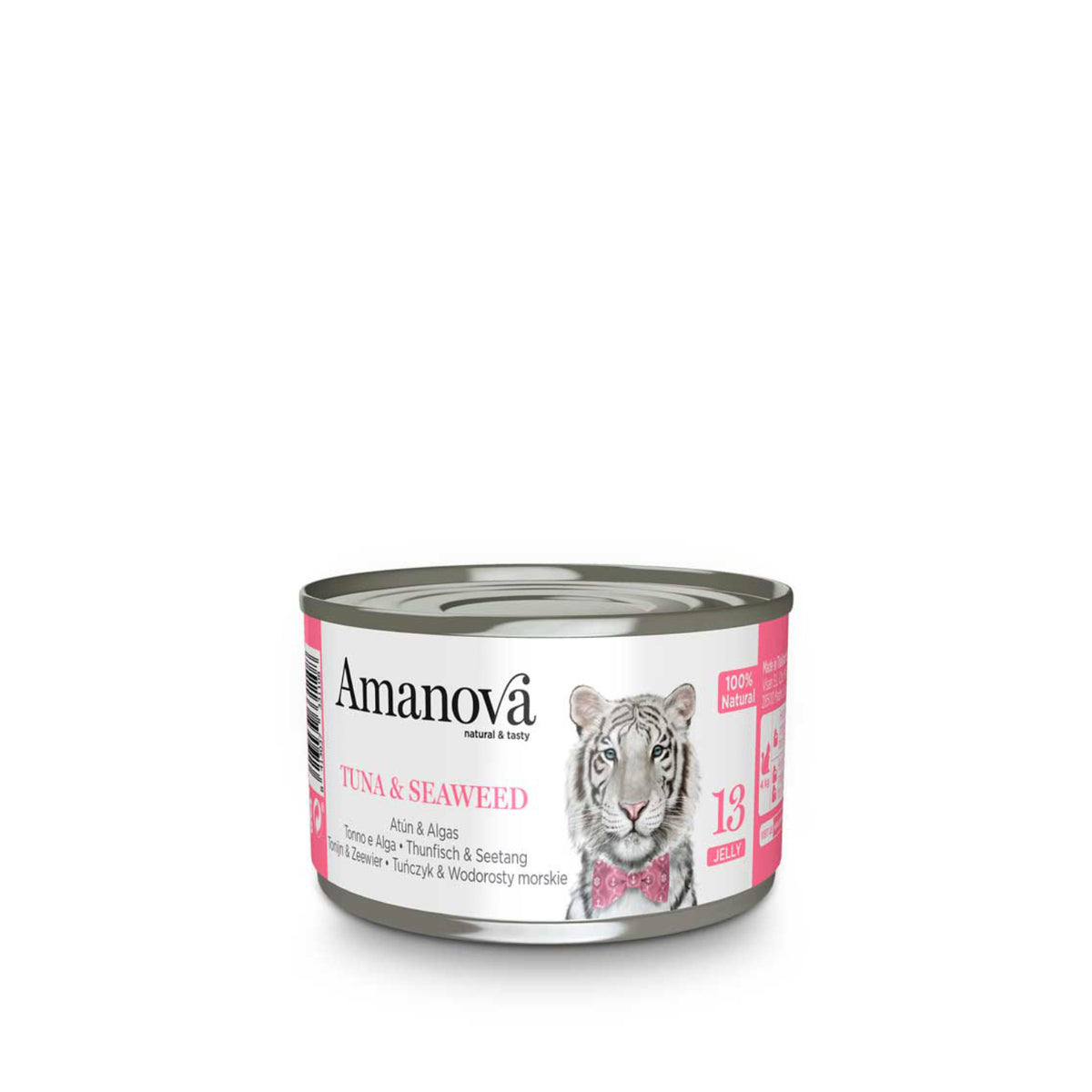 Υγρή Τροφή Γάτας Amanova-13Tuna & Seaweed Jelly 70 gr