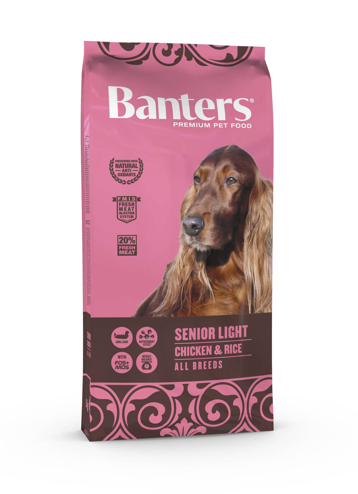 Ξηρά Τροφή Σκύλου Banters Senior Light Chicken and Rice 15kg