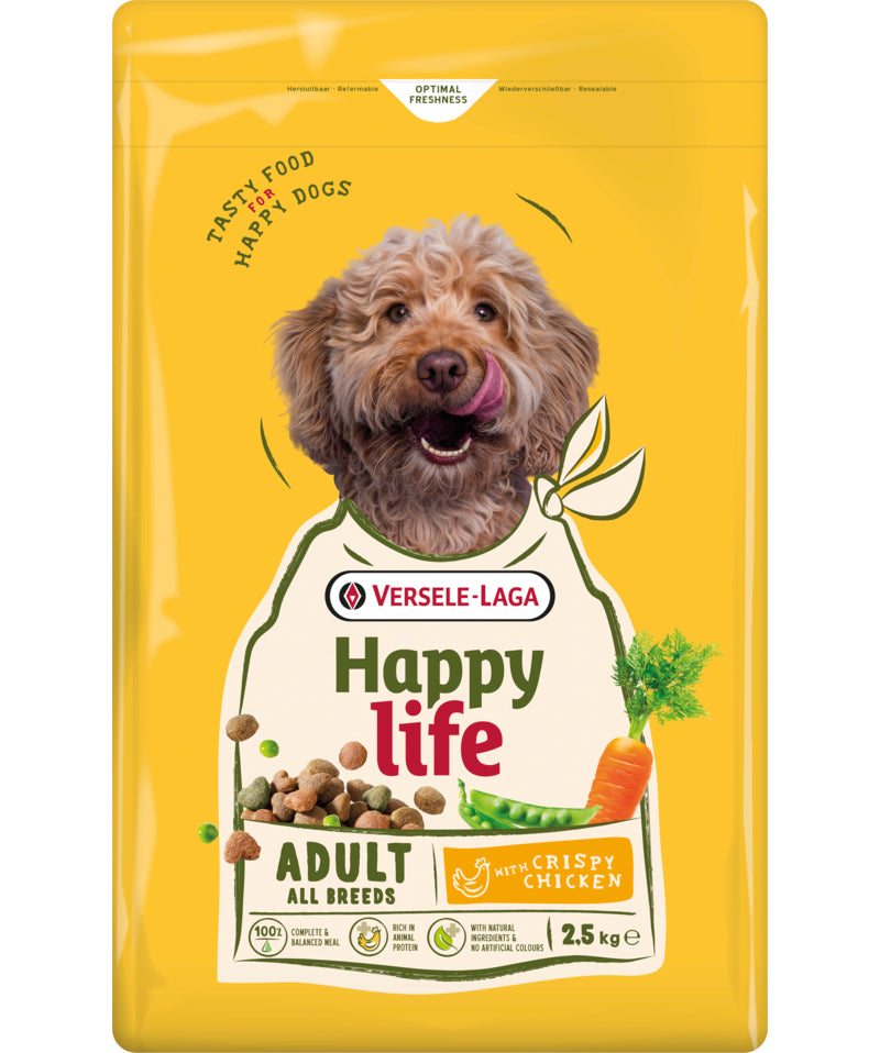Ξηρά Τροφή Σκύλου HAPPY LIFE Adult Chicken 2.5 Kg