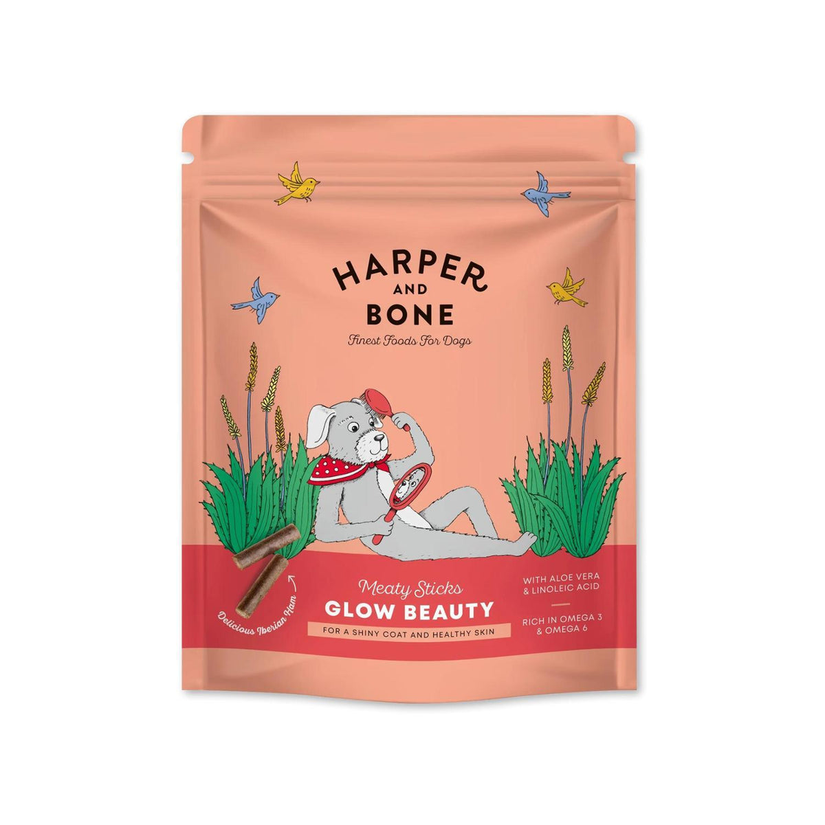 Λιχουδιά Σκύλου HARPER & BONE Harper and Bone Meaty Sticks Glow Beauty (Skin & Hair) 75gr
