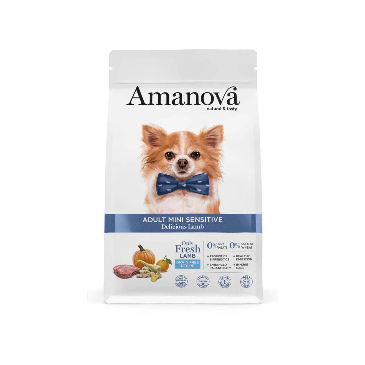 Ξηρά Τροφή Σκύλου Amanova Adult Mini Sensitive Delicious Lamb 2kg με Αρνί