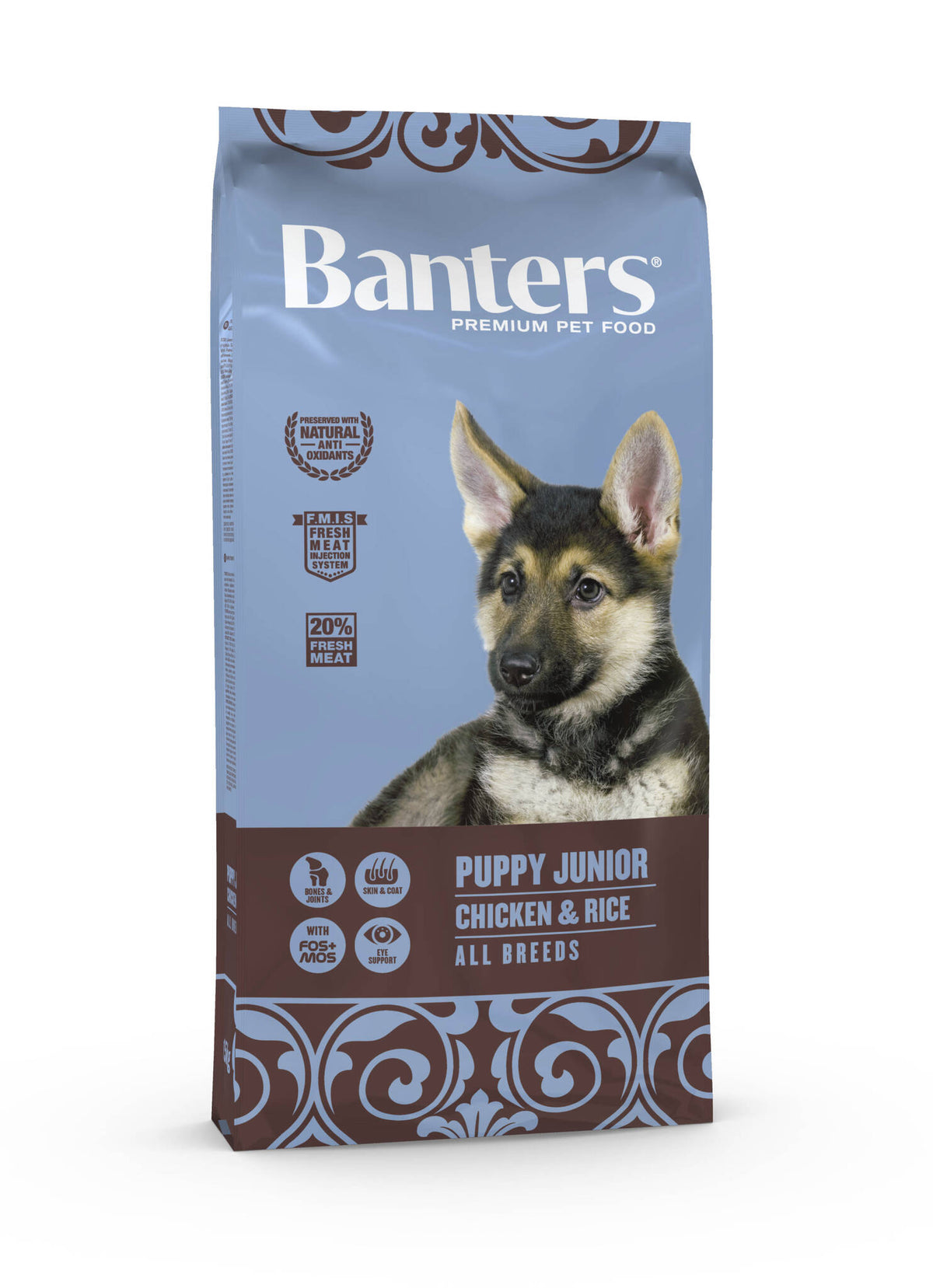 Ξηρά Τροφή Σκύλου Banters Puppy Junior Chicken and Rice 15kg