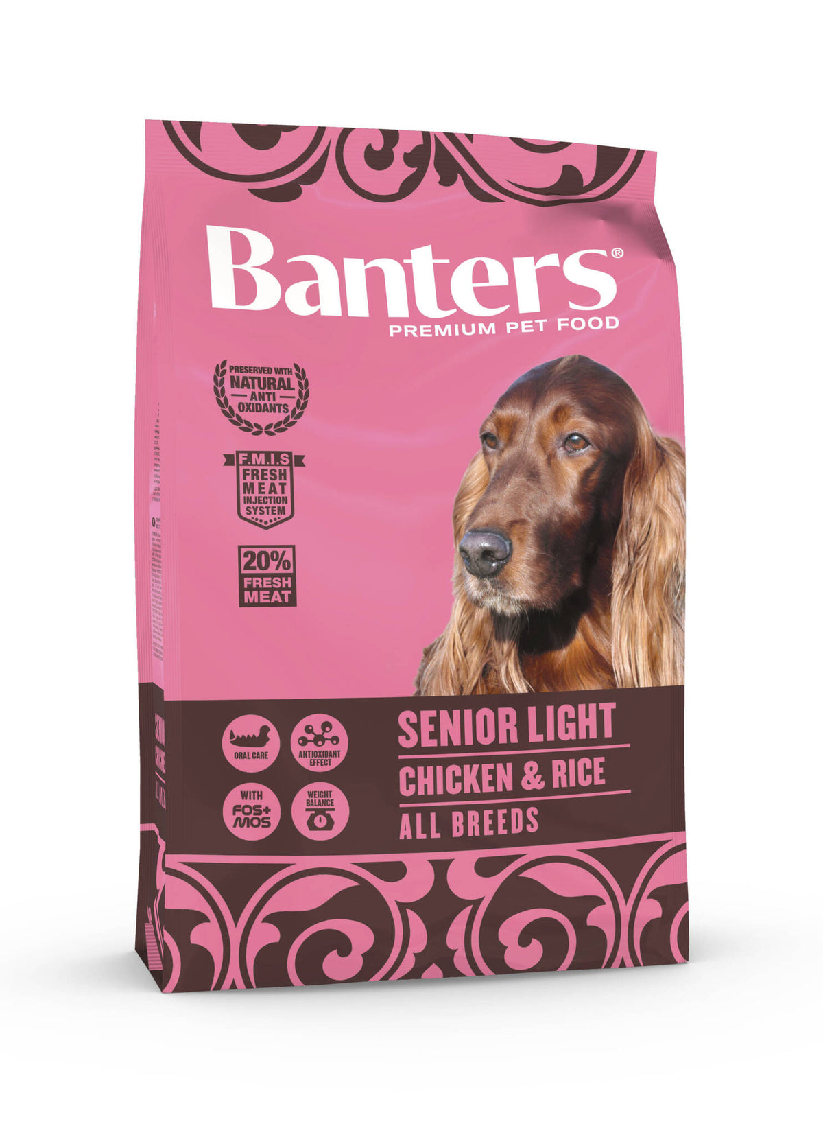 Ξηρά Τροφή Σκύλου Banters Senior Light Chicken and Rice 3kg