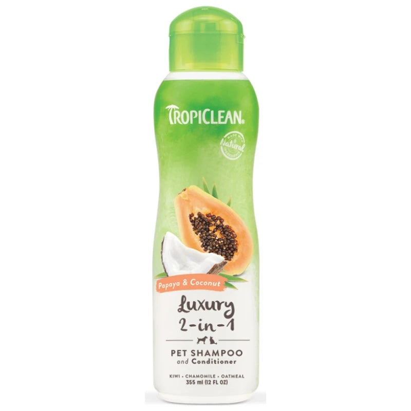 Σαμπουάν Σκύλου Tropiclean Papaya Luxury 2 in 1 355ml