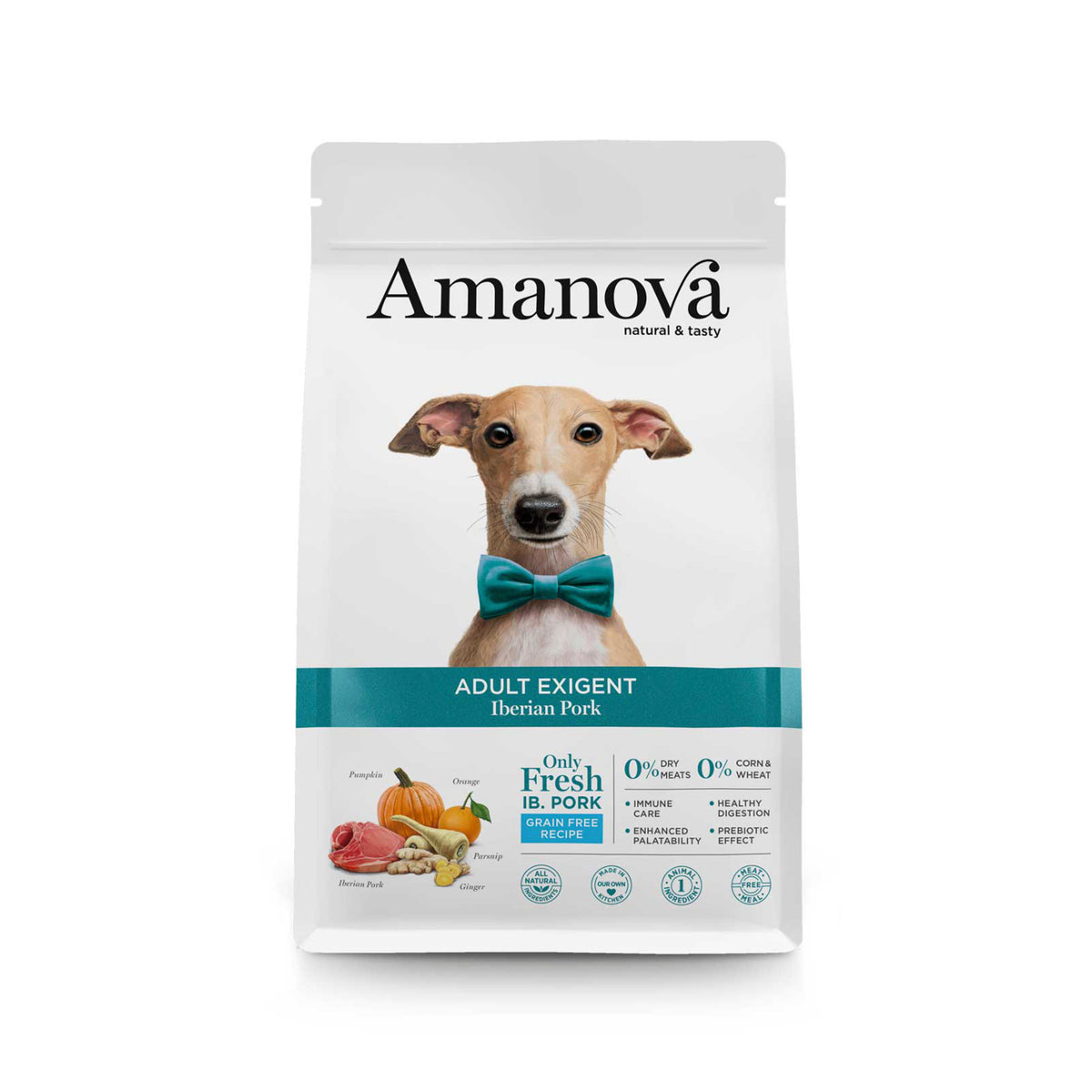 Ξηρά Τροφή Σκύλου Amanova Adult Exigent Iberian Pork 2kg με Χοιρινό