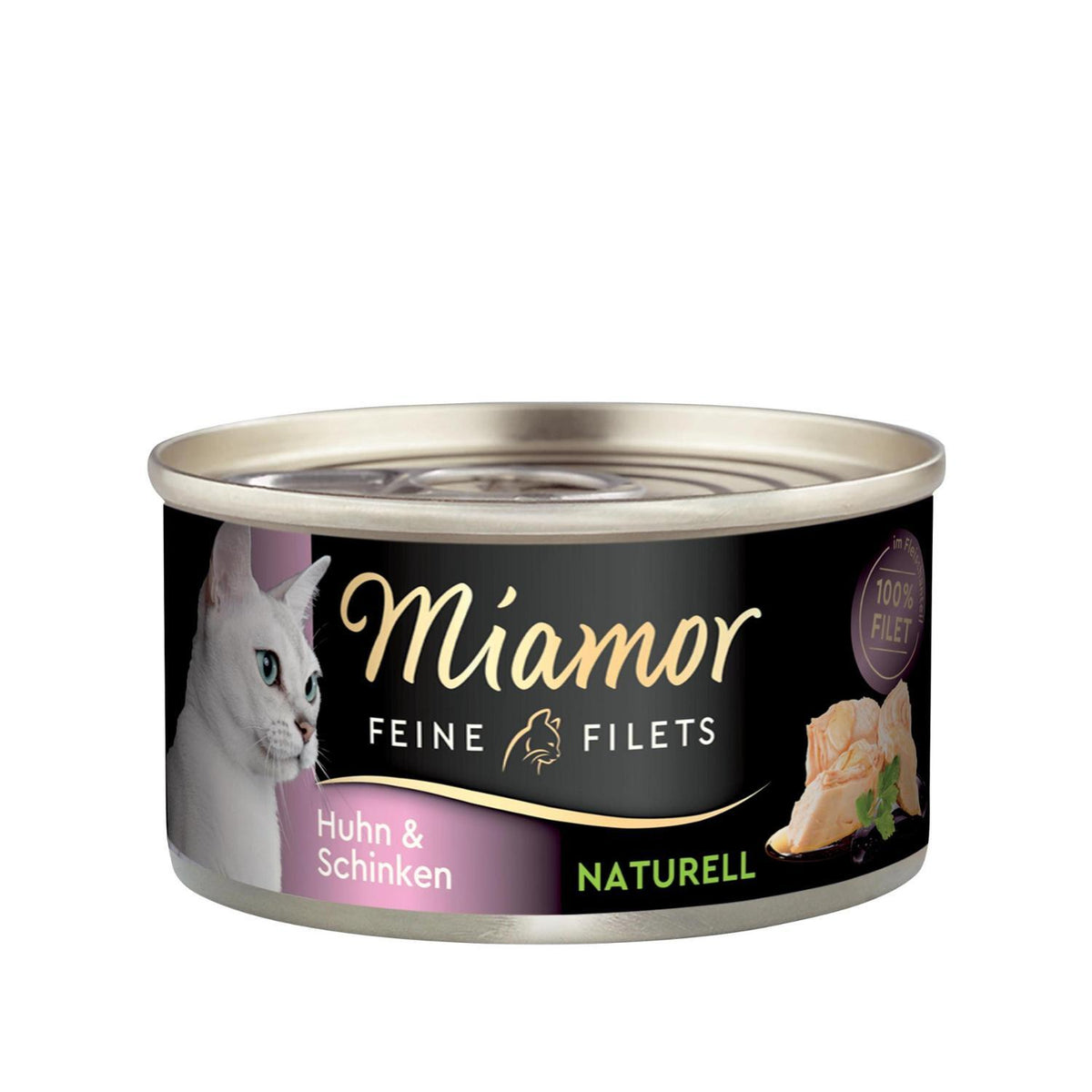 Υγρή Τροφή Γάτας Feine Filets Naturell Chicken& Ham 80gr