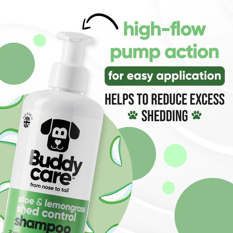 ΣΑΜΠΟΥΑΝ ΣΚΥΛΟΥ BUDDYCARE SHED CONTROL ALOE & LEMONGRASS 500 ml