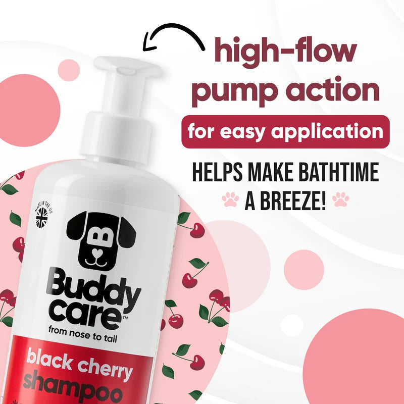 ΣΑΜΠΟΥΑΝ ΣΚΥΛΟΥ BUDDYCARE BLACK CHERRY 500ml