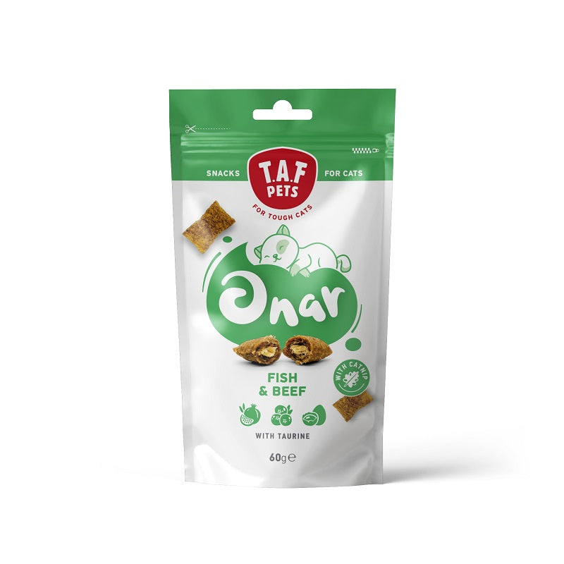 Λιχουδιές Γάτας Taf Pets Onar Cat Snack Fish & Beef 60g