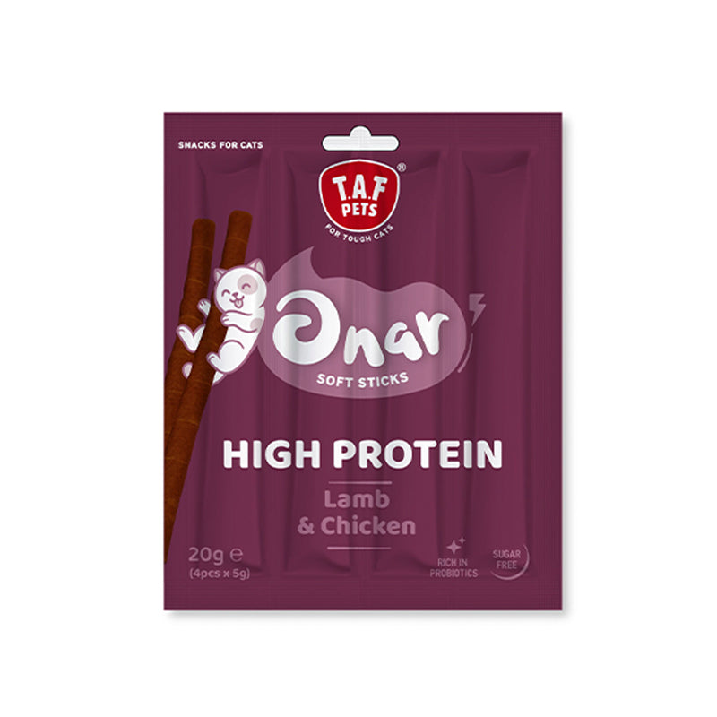 Λιχουδιά Γάτας Taf Pets- Onar Soft Sticks Lamb & Chicken 20gr