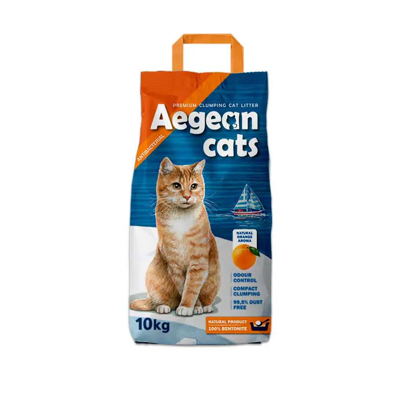 Άμμος Γάτας Aegean Cats Πορτοκάλι 10kg