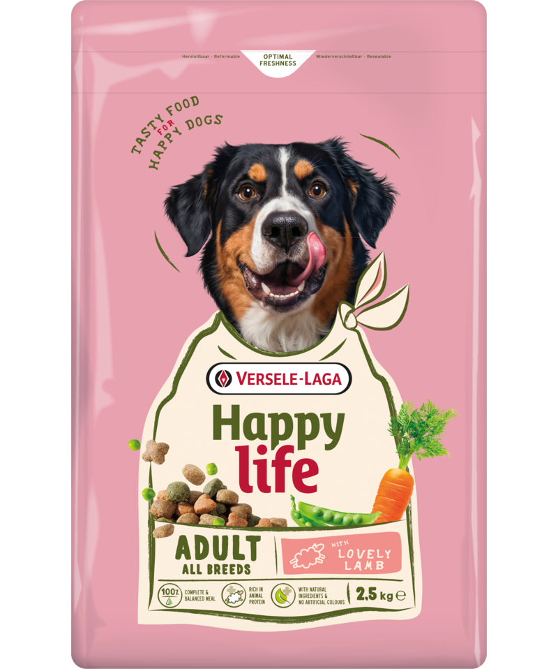 Ξηρά Τροφή Σκύλου HAPPY LIFE Adult Lamb 2,5Kg