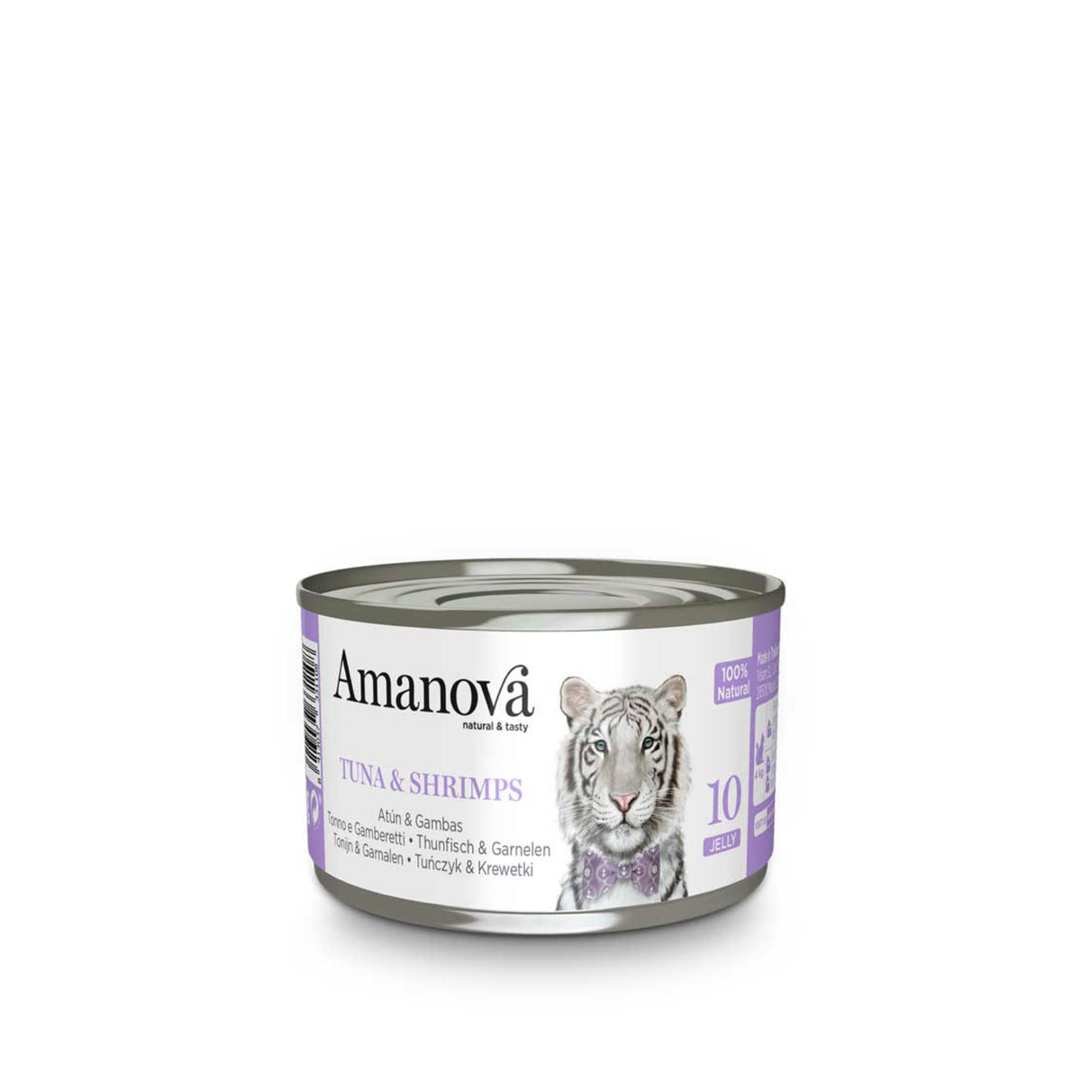Υγρή Τροφή Γάτας Amanova-10Tuna & Shrimps Jelly 70 gr