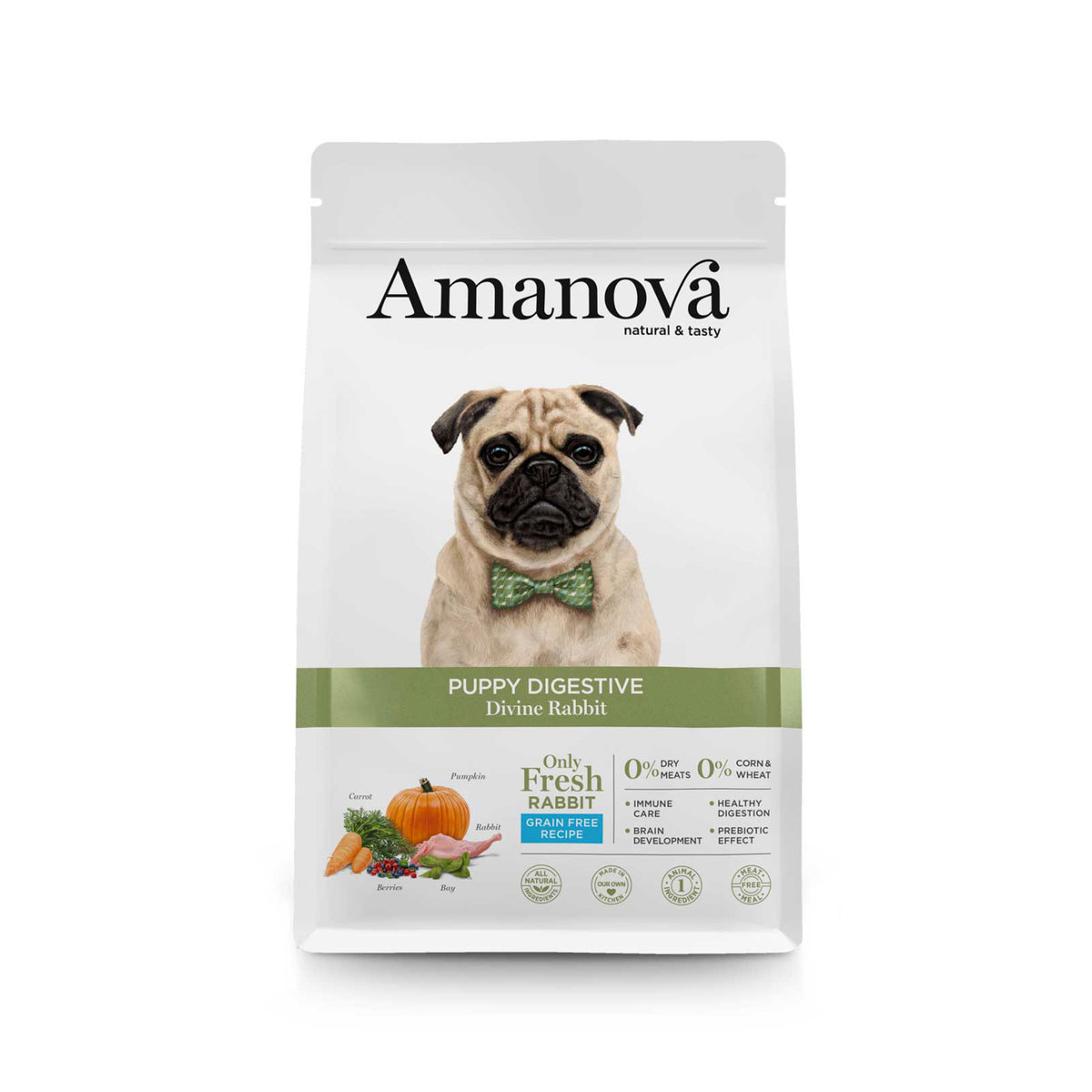 Ξηρά Τροφή Σκύλου Amanova Puppy Digestive Divine Rabbit 7kg με Κουνέλι για Κουτάβια