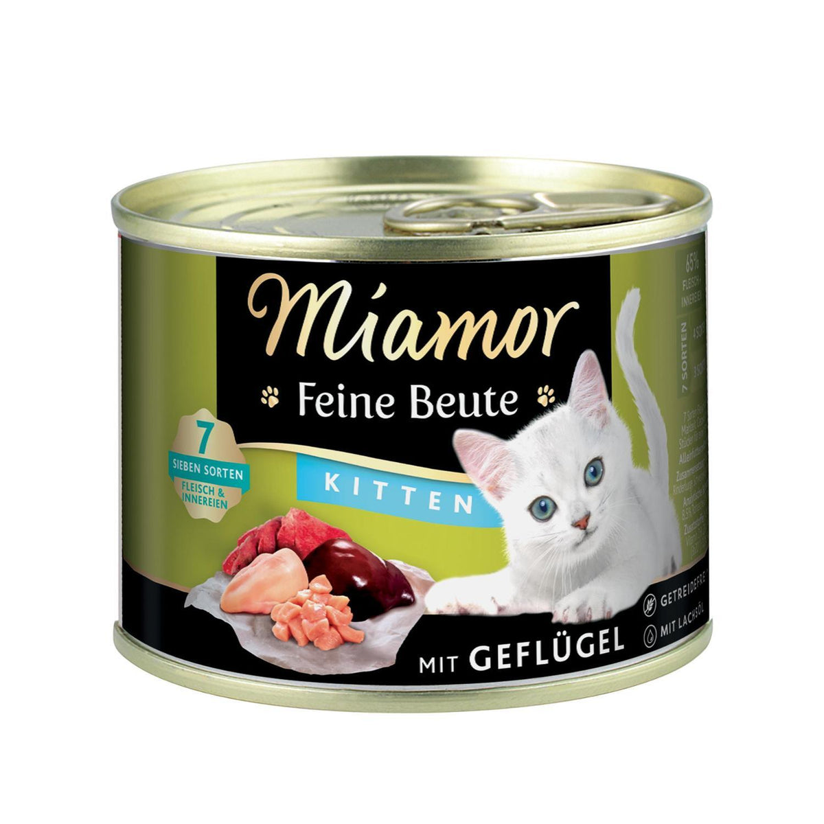 Υγρή Τροφή Γάτας Miamor Feine Beute Kitten - Poultry 185gr