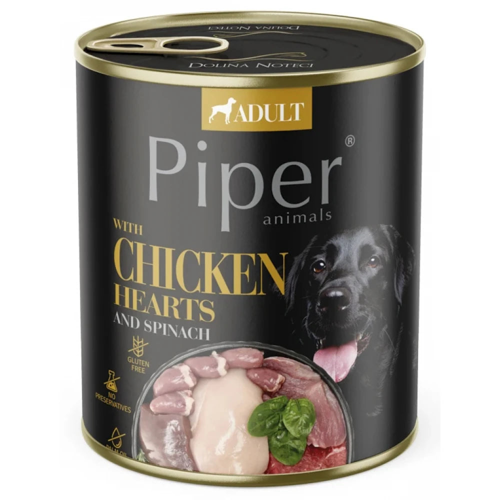 Υγρή Τροφή Σκύλου Piper Adult Καρδιά Κοτόπουλου & Καστανό Ρύζι 400gr