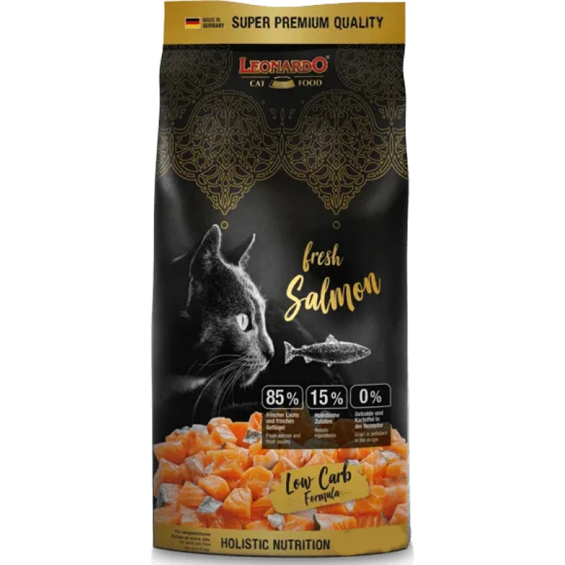 Ξηρά Τροφή Γάτας Leonardo Adult Fresh Salmon Grain Free 4kg