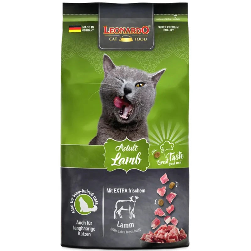Ξηρά Τροφή Γάτας Leonardo Adult Lamb 1.8kg