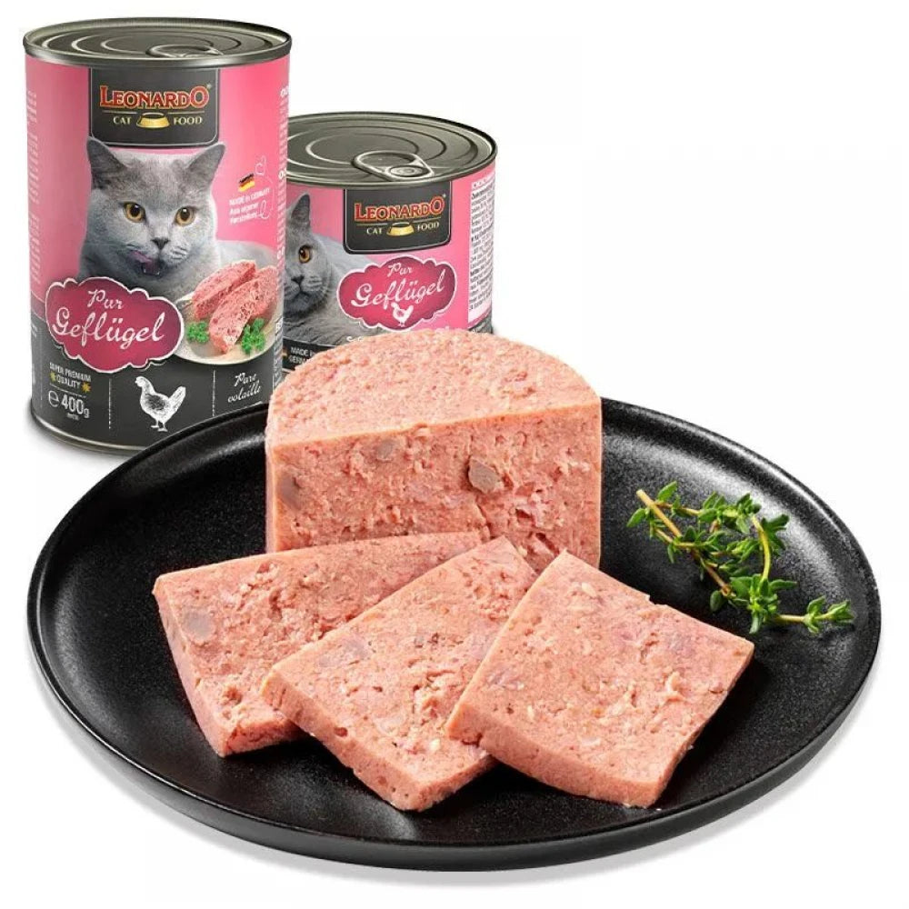 Υγρή Τροφή Γάτας Leonardo Poultry 400gr