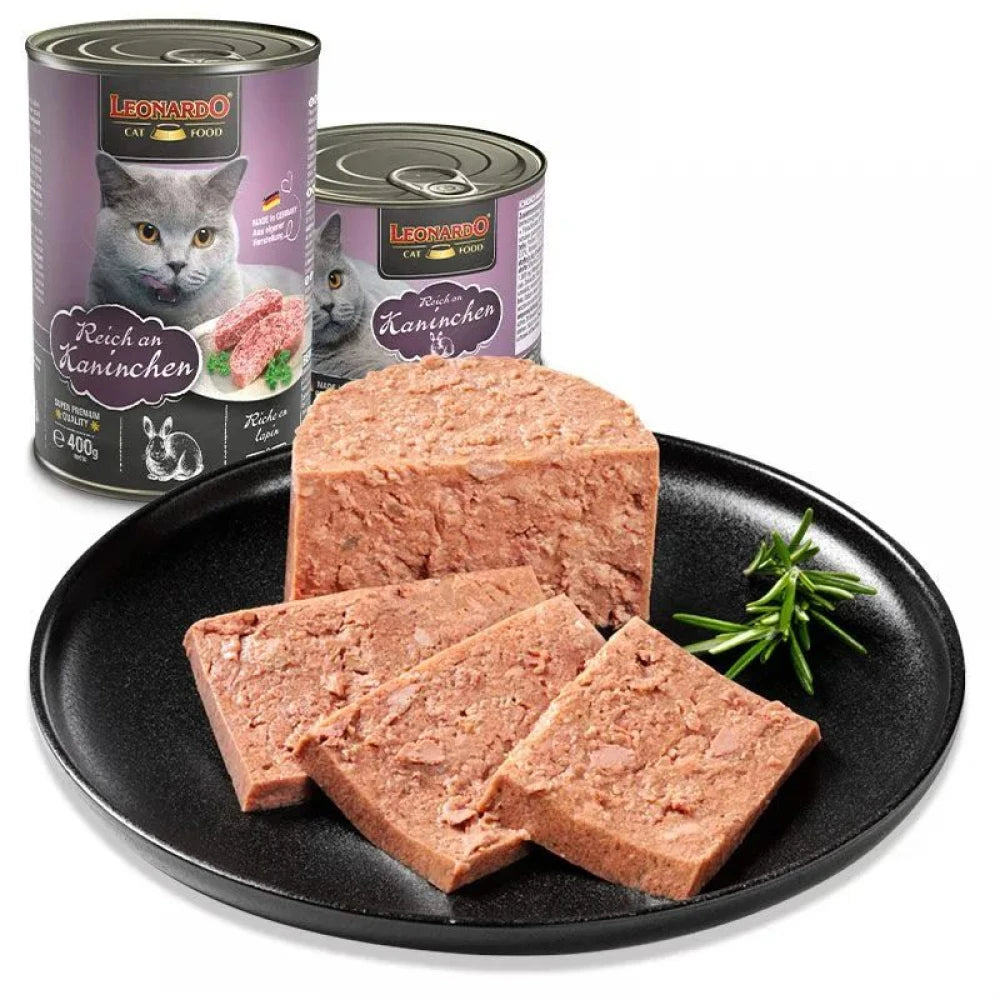 Υγρή Τροφή Γάτας Leonardo Rabbit 400gr