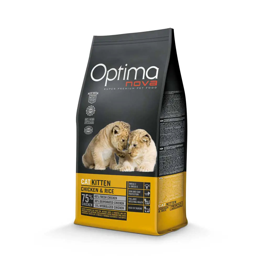 Ξηρά Τροφή Γάτας Optimanova Cat Kitten Chicken & Rice 2 Kg