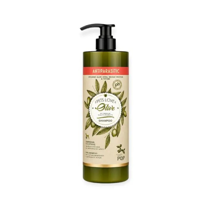 Φυσικό Σαμπουάν Σκύλου PQP Olive Antiparasitic 500ml