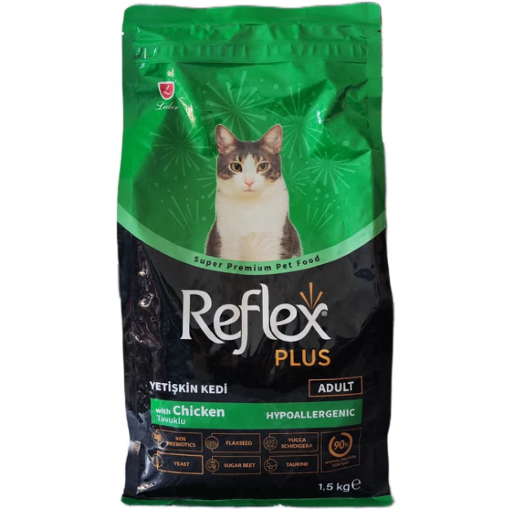 Ξηρά Τροφή Γάτας Reflex Plus Adult Chicken 1,5kg