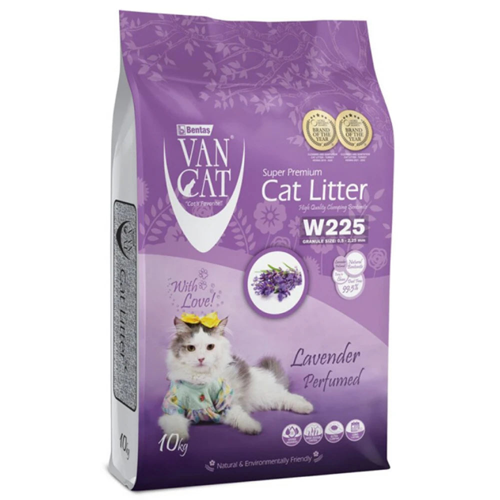 Άμμος Γάτας Van Cat Ultra Lavender Clumping 10kg Με Άρωμα Λεβάντας (Ψιλή)