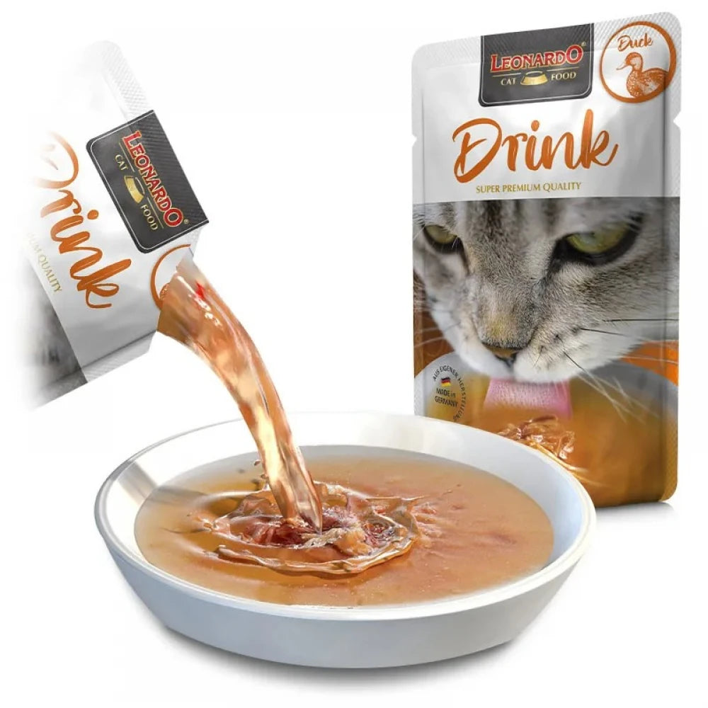 Υγρή Τροφή - Ρόφημα Γάτας Leonardo Drink με Πάπια 40gr
