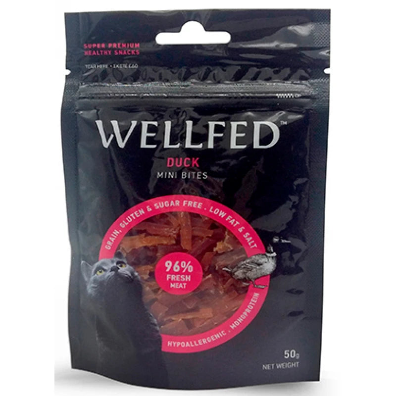 Λιχουδιές Γάτας Pet Interest Wellfed Mini Duck Bites 50gr