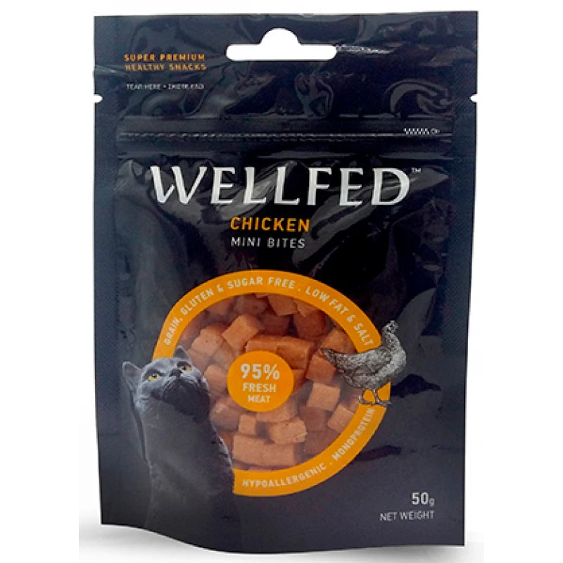 Λιχουδιές Γάτας Pet Interest Wellfed Mini Chicken Bites 50gr
