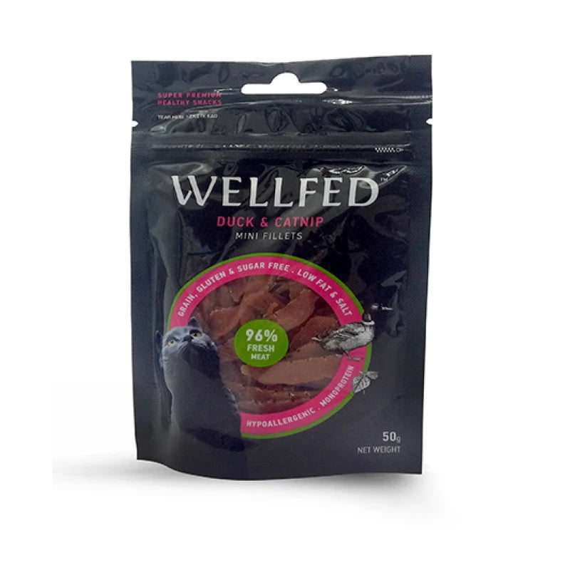 Φιλετάκια της Pet Interest Wellfed Πάπια και Catnip 50gr