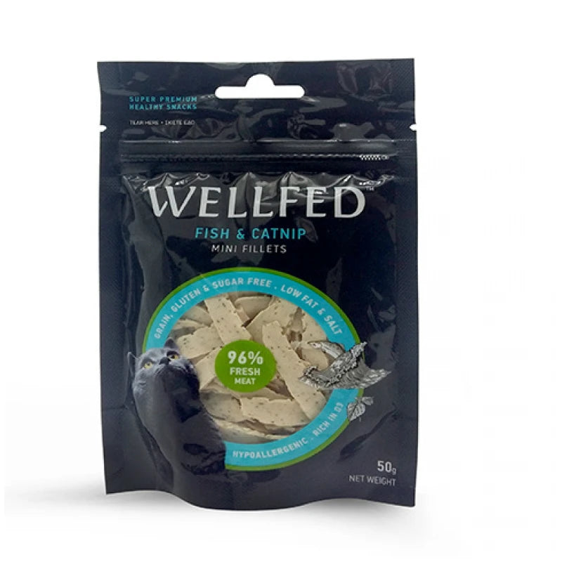 Φιλετάκια της Pet Interest Wellfed Ψάρι και Catnip 50gr