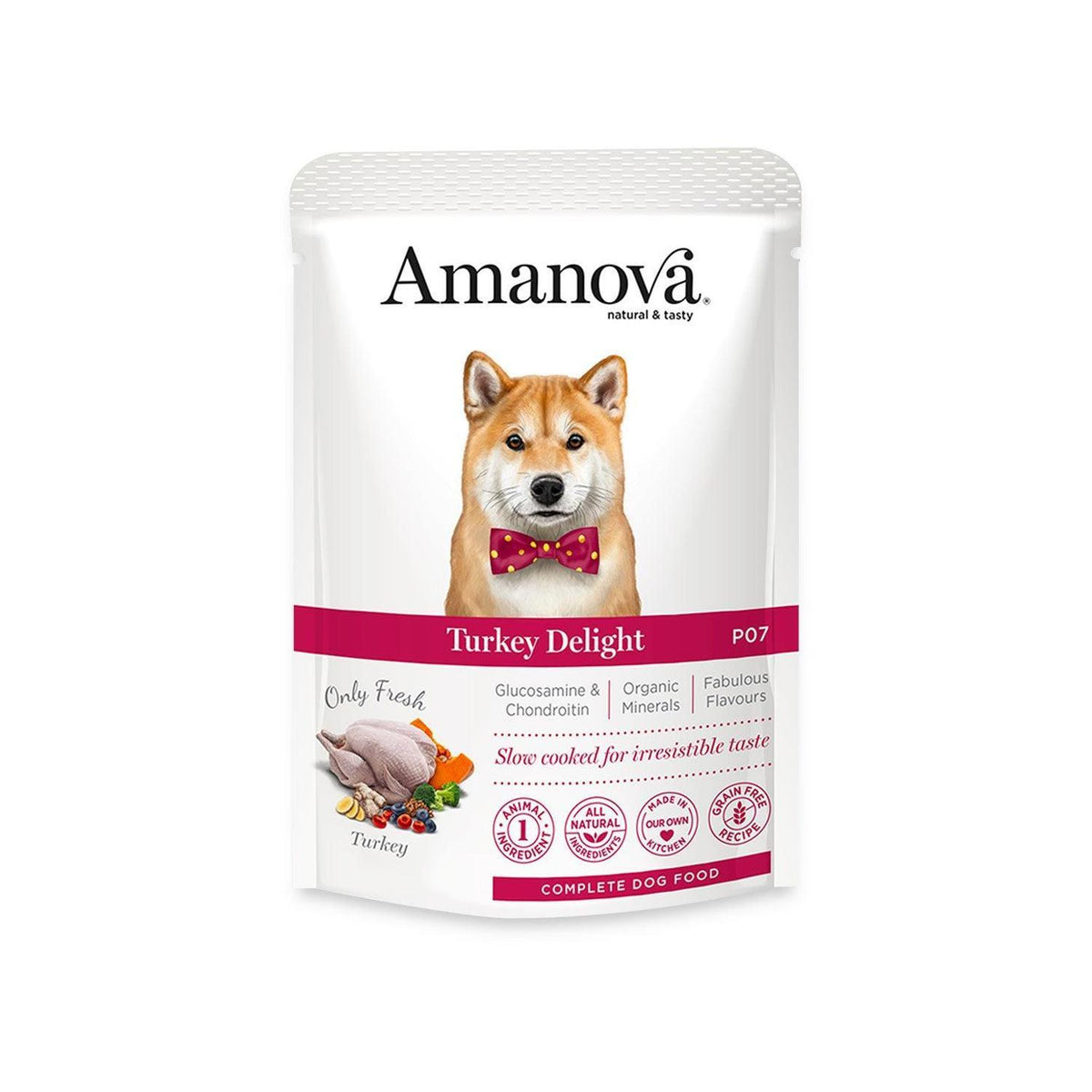 Υγρή Τροφή Σκύλου Amanova Dog Adult Turkey Delight Grain Free 100gr