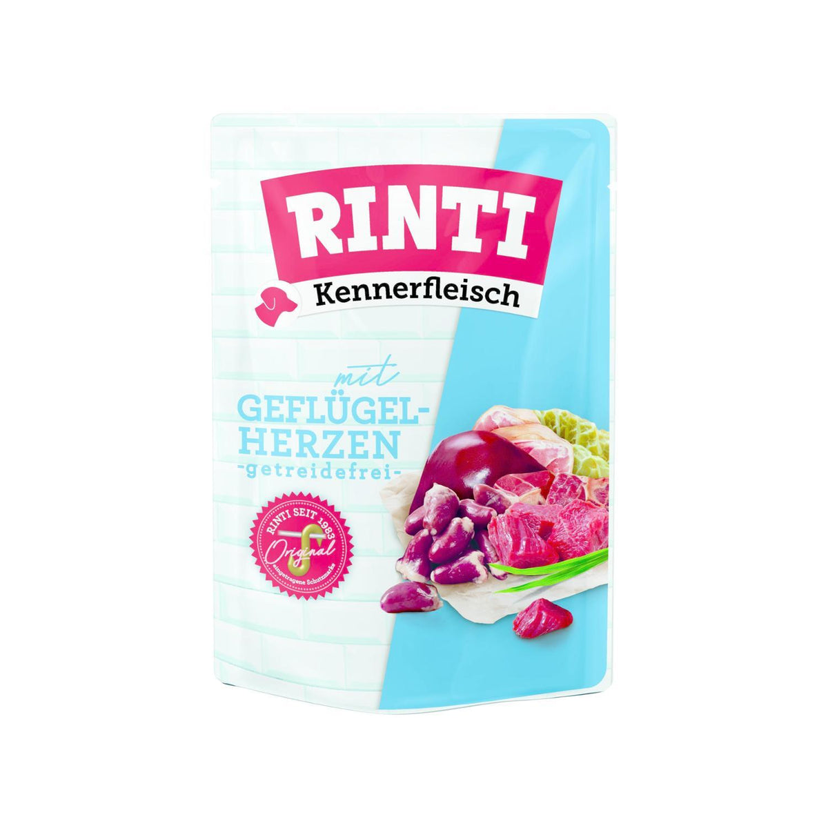 Υγρή Τροφή Σκύλου Rinti Kennerfleisch PoultryHearts 400gr