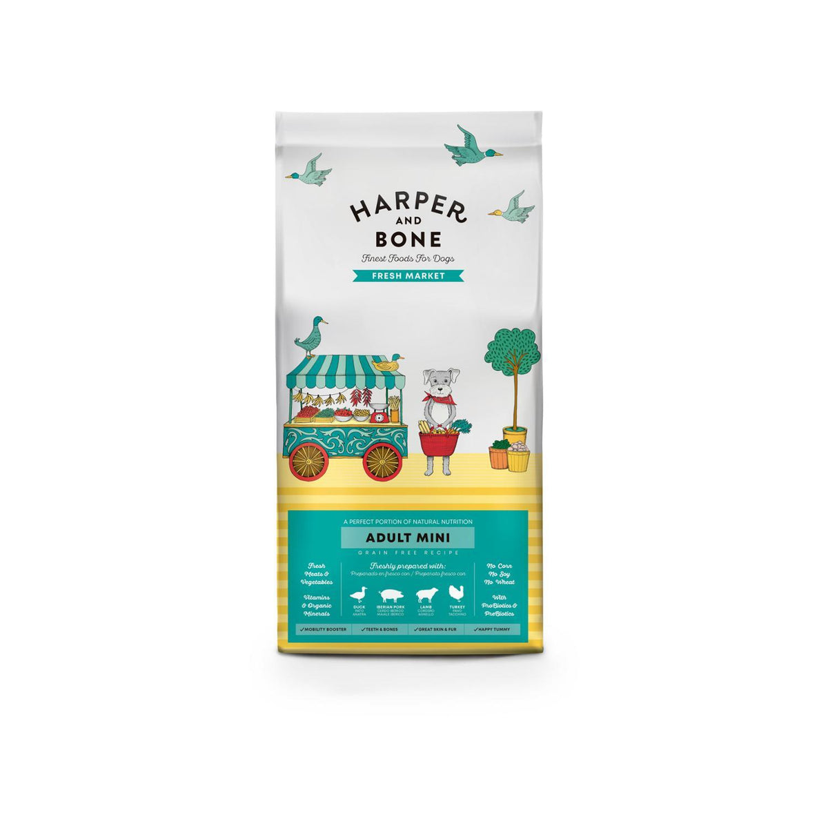 Ξηρά Τροφή Σκύλου Harper & Bone Adult Mini Fresh Market 2Kg