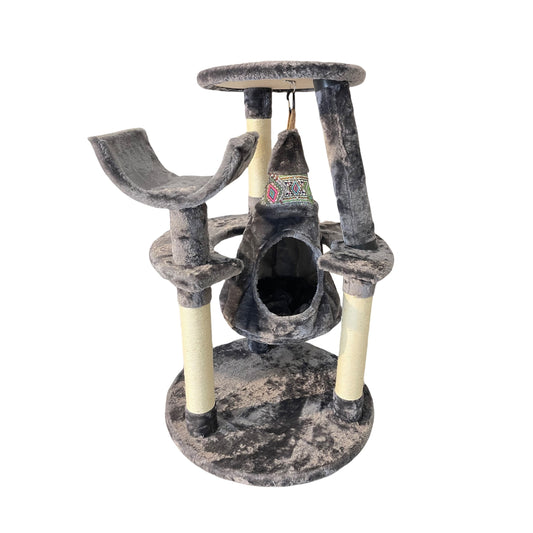 PET INTEREST Cat Playground Indian Hammock Grey 59,5×59,5x92cm