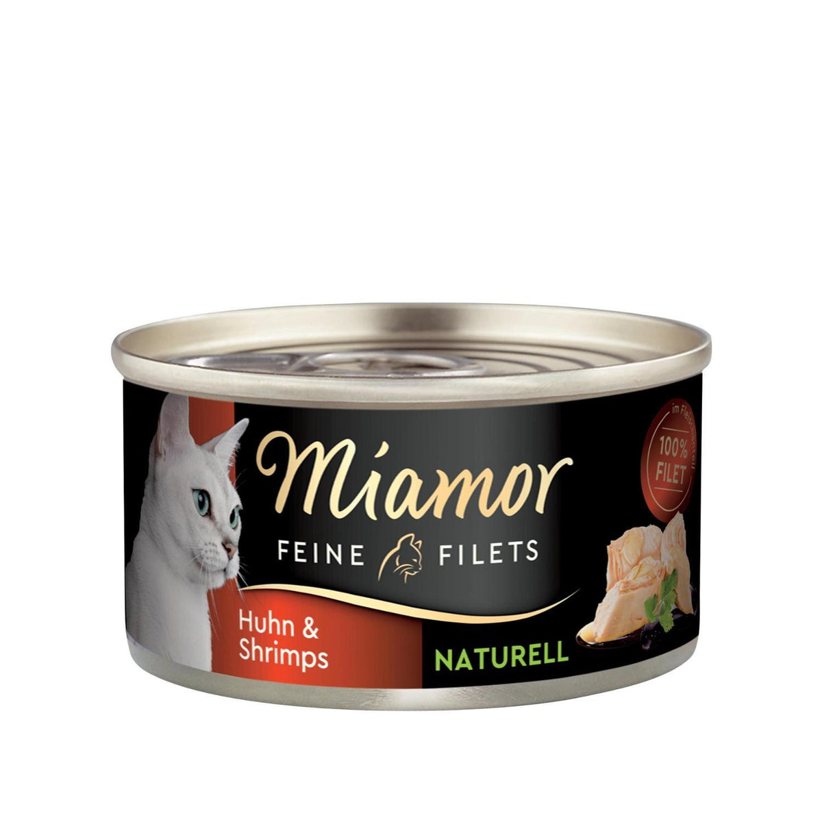 Υγρή Τροφή Γάτας Feine Filets Naturell Chicken& Shrimps 80gr