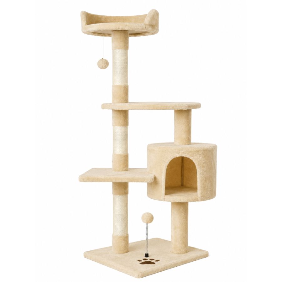 Ονυχοδρόμιο γάτας PURRFECT PERCH BEIGE CAT TREE L40*W40*H116cm