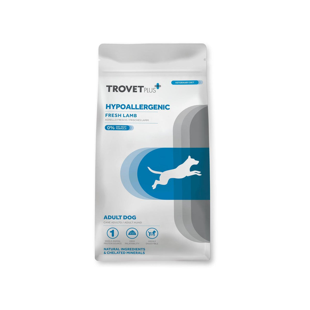 Ξηρά Τροφή Σκύλου TROVET PLUS Adult Dog HypoallergenicFresh Lamb 3Kg