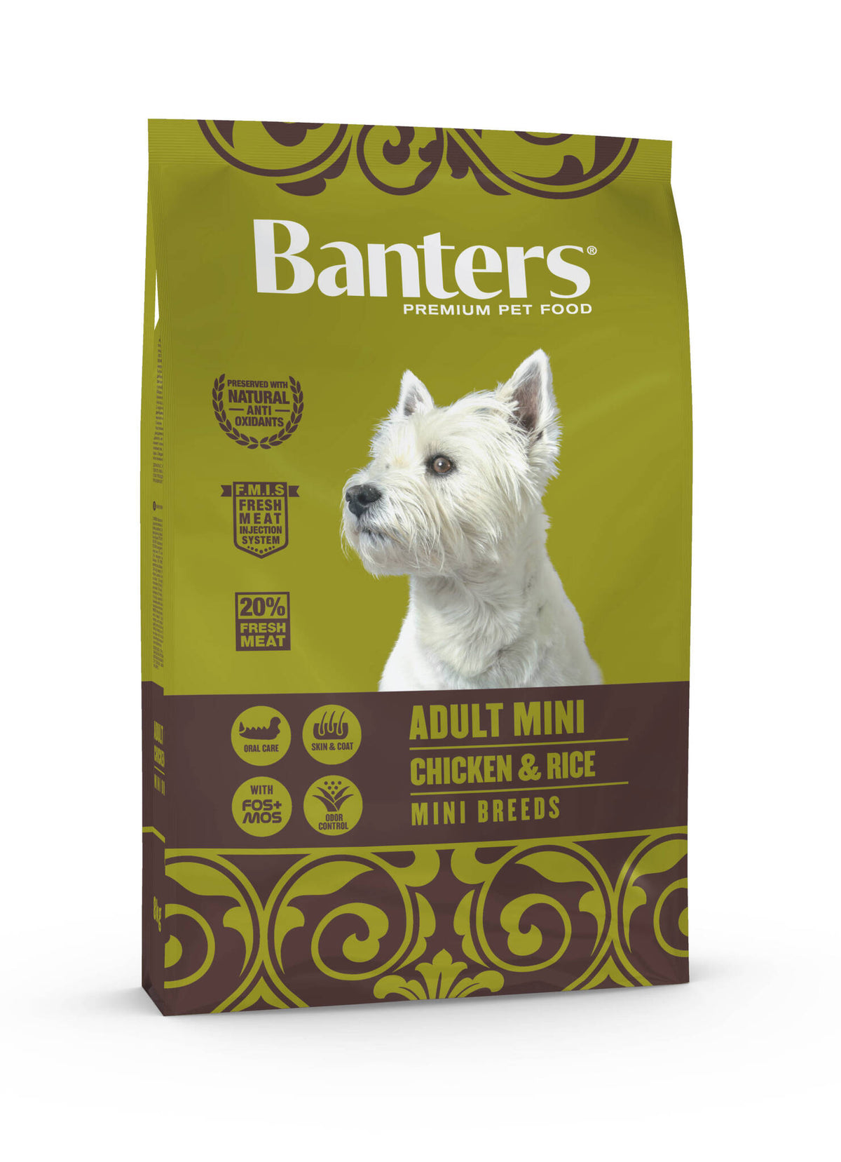 Ξηρά Τροφή Σκύλου Banters Adult Mini Chicken & Rice 3 Kg