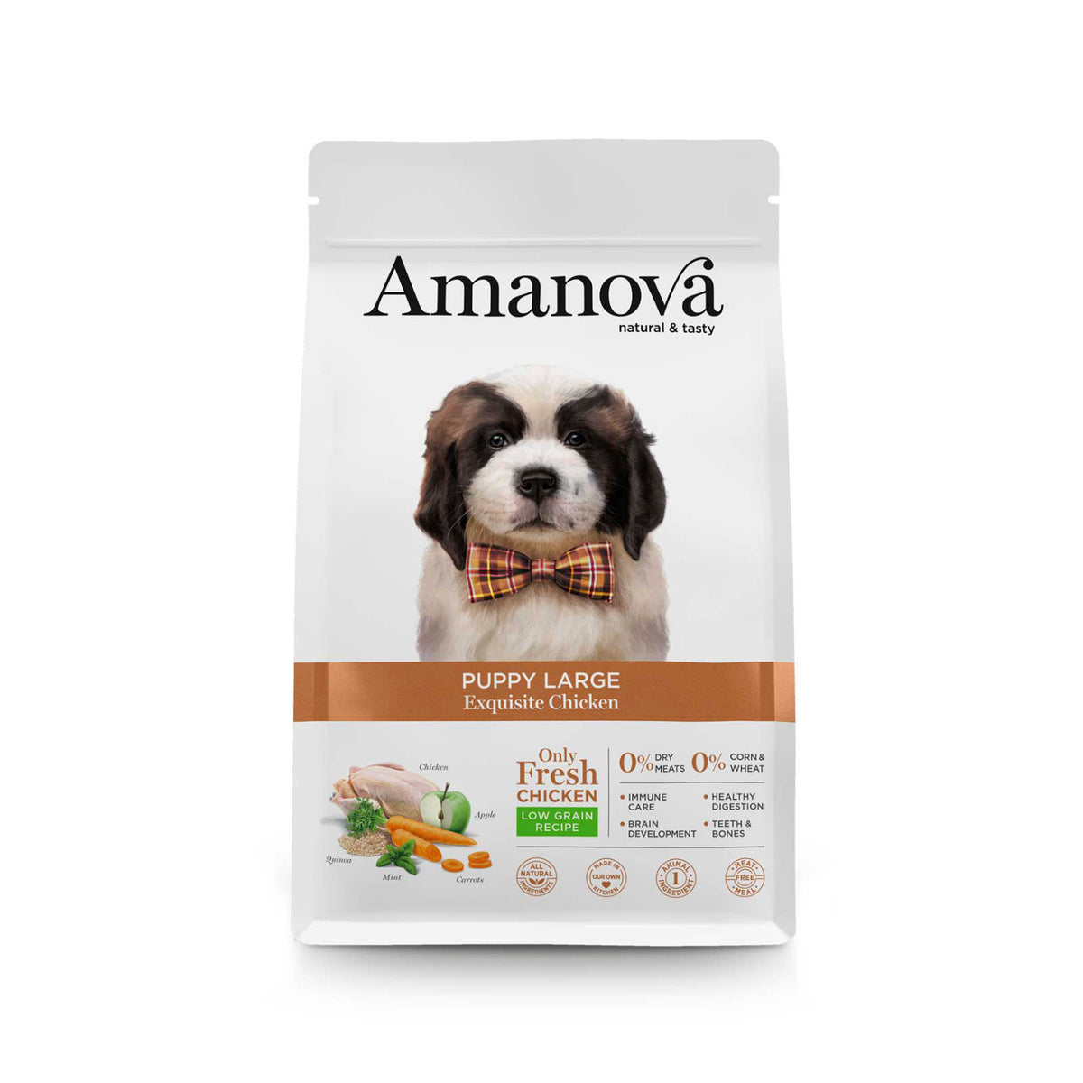 Ξηρά Τροφή Σκύλου Amanova Puppy Large Exquisite Chicken 12kg με Κοτόπουλο