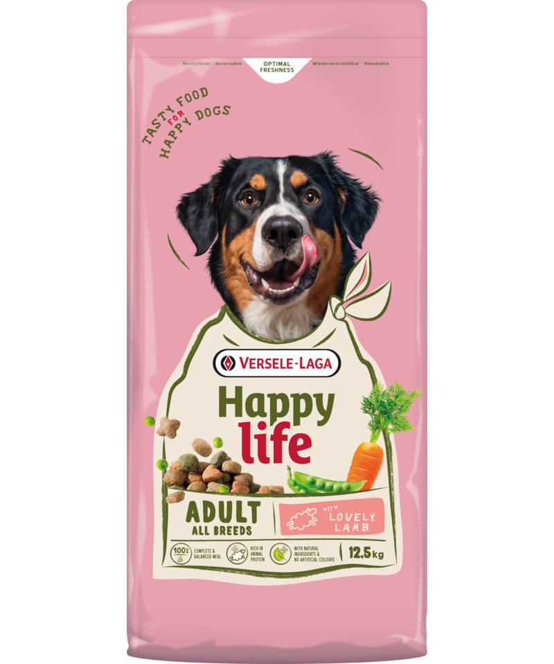 Ξηρά Τροφή Σκύλου HAPPY LIFE Adult Lamb 12,5Kg
