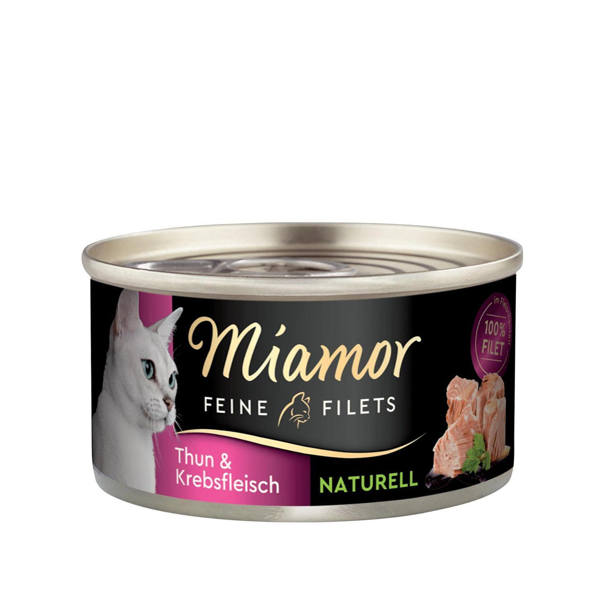 Υγρή Τροφή Γάτας Feine Filets Naturell Tuna & Crab 80gr