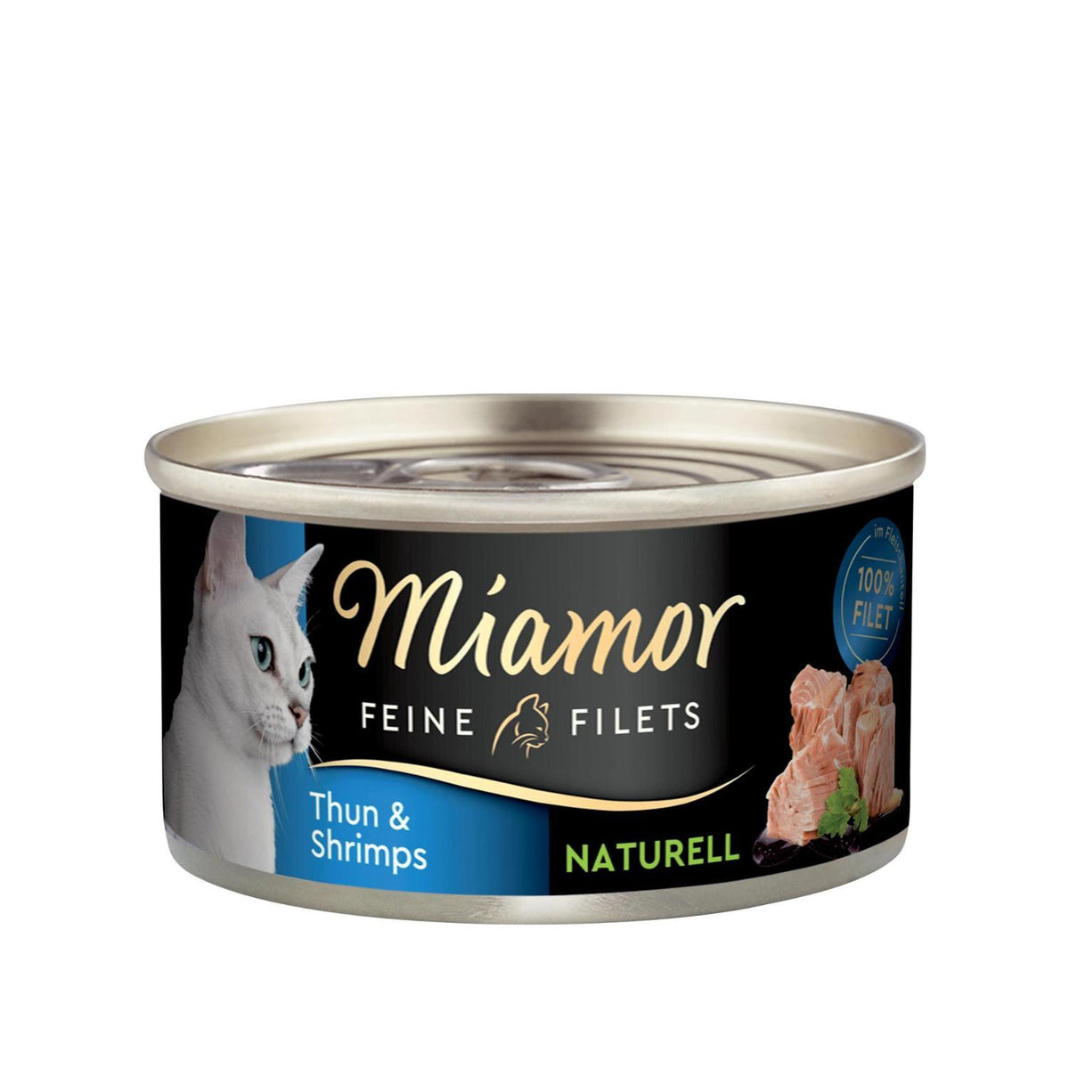 Υγρή Τροφή Γάτας Feine Filets Naturell Tuna & Shrimps 80gr