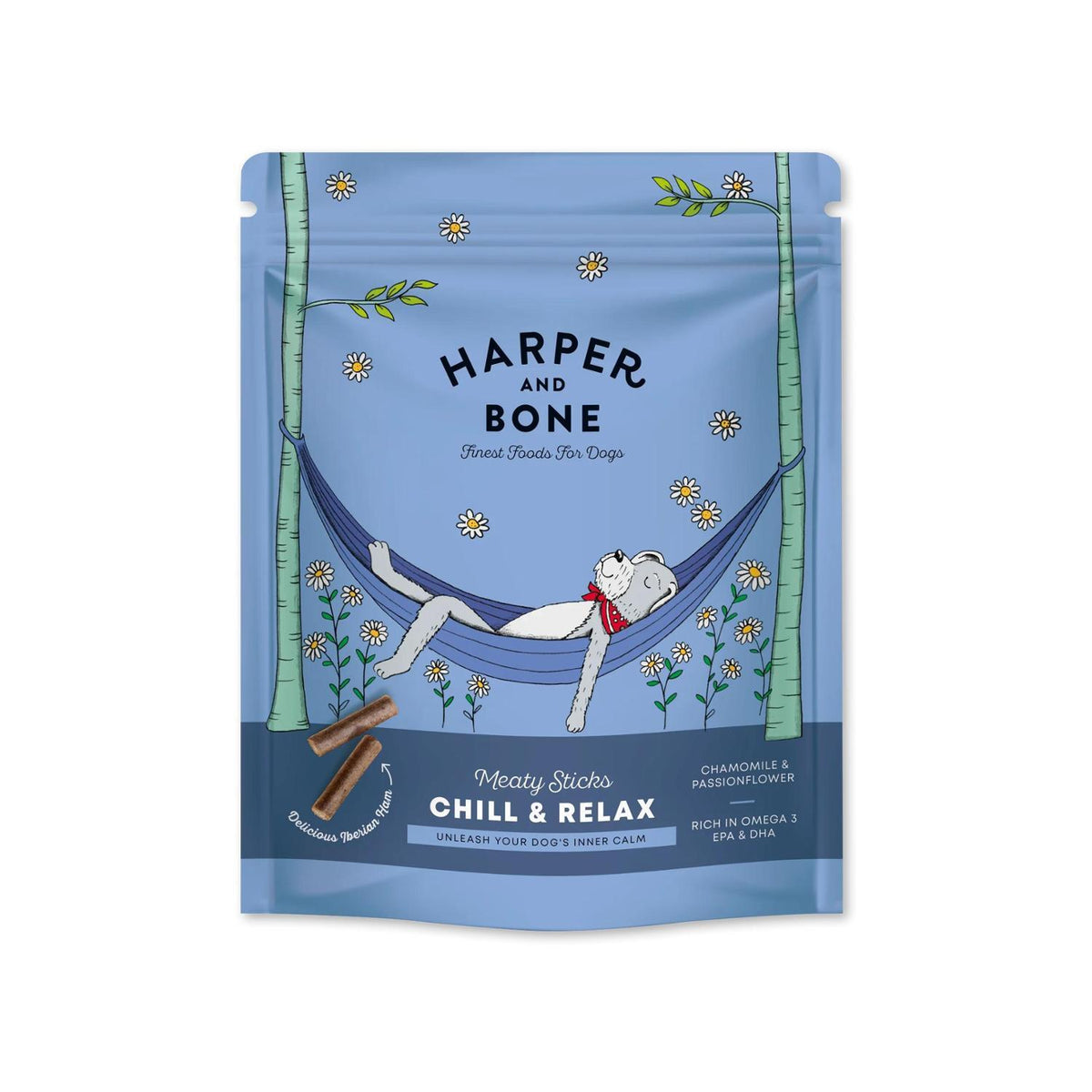 Λιχουδιά Σκύλου HARPER & BONE Harper and Bone Meaty Sticks Chill & Relax (Calming) 75gr