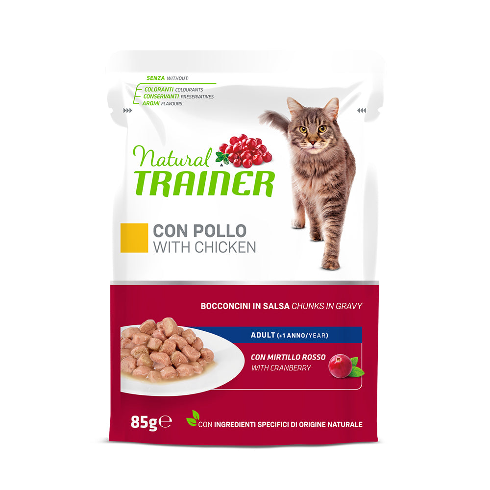 Υγρή Τροφή Γάτας Trainer Natural Adult Κοτόπουλο 85gr