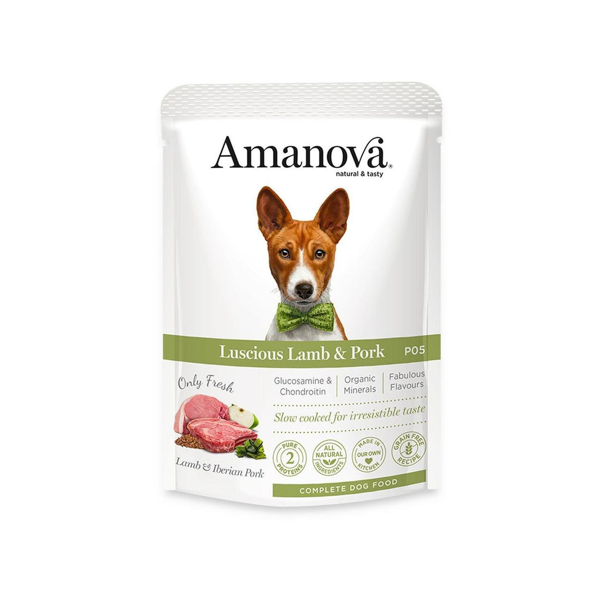 Υγρή Τροφή Σκύλου Amanova Dog Adult Luscious Lamb and Pork Grain Free 100gr